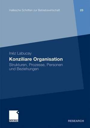 Konziliare Organisation: Strukturen, Prozesse, Personen und Beziehungen de Inéz Labucay