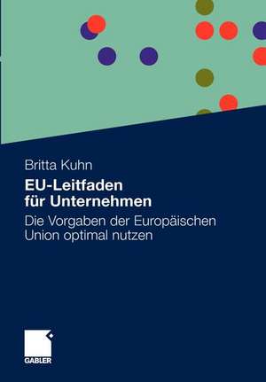 EU-Leitfaden für Unternehmen: Die Vorgaben der Europäischen Union optimal nutzen de Britta Kuhn