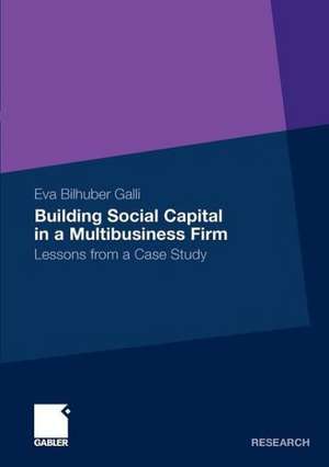 Building Social Capital in a Multibusiness Firm: Lessons from a Case Study de Eva Bilhuber Galli