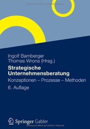 Strategische Unternehmensberatung: Konzeptionen - Prozesse - Methoden de Ingolf Bamberger