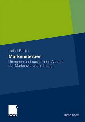 Markensterben: Ursachen und auslösende Akteure der Markenwertvernichtung de Isabel Barbara Breiter