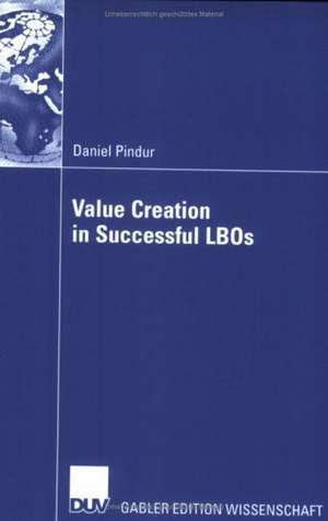 Value Creation in Successful LBOs de Daniel Pindur