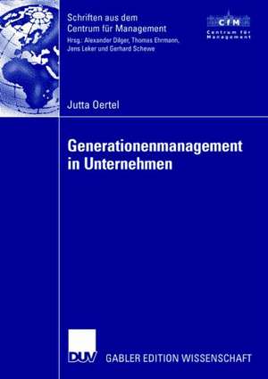 Generationenmanagement in Unternehmen de Jutta Oertel