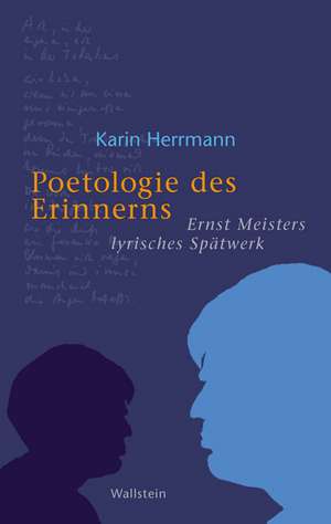 Poetologie des Erinnerns de Karin Herrmann