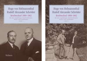 Briefwechsel 1899-1962 de Rudolf Alexander Schröder