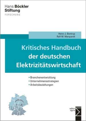 Kritisches Handbuch der deutschen Elektrizitätswirtschaft de Heinz-J. Bontrup