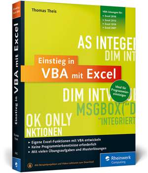 Einstieg in VBA mit Excel de Thomas Theis