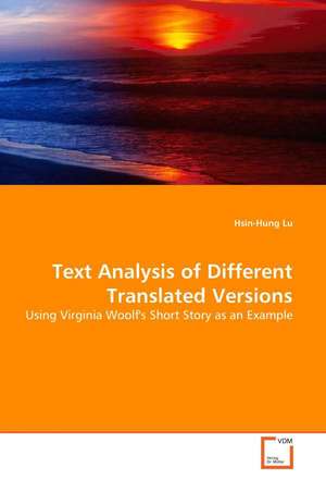 Text Analysis of Different Translated Versions de Hsin-Hung Lu