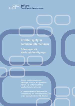 Private Equity in Familienunternehmen de Ann-Kristin Achleitner