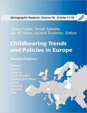 Childbearing Trends and Policies in Europe, Book II de Tomas Freyka