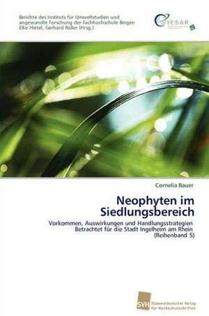 Neophyten Im Siedlungsbereich: An Alternative Succession Route for Family Firms de Cornelia Bauer