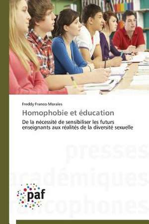 Homophobie et éducation de Freddy Franco Morales