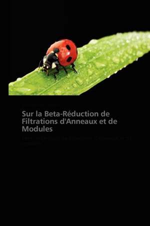 Sur la Beta-Réduction de Filtrations d'Anneaux et de Modules de Aboubacrine Assadek