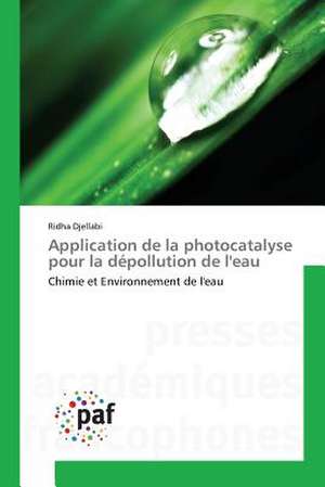 Application de la photocatalyse pour la dépollution de l'eau de Ridha Djellabi