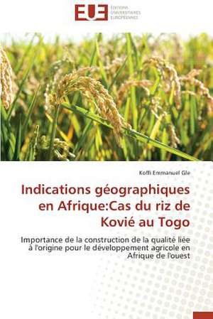 Indications Geographiques En Afrique