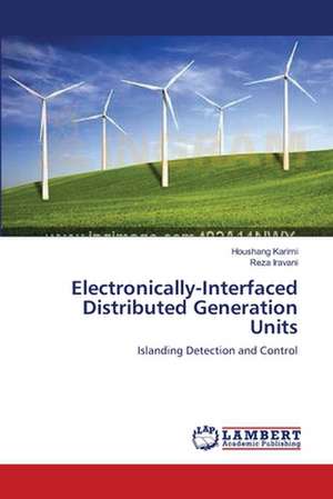 Electronically-Interfaced Distributed Generation Units de Houshang Karimi