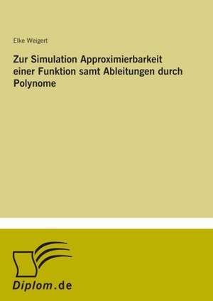 Zur Simulation Approximierbarkeit einer Funktion samt Ableitungen durch Polynome de Elke Weigert