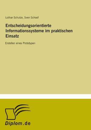 Entscheidungsorientierte Informationssysteme im praktischen Einsatz de Lothar Schulze