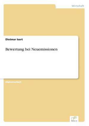 Bewertung bei Neuemissionen de Dietmar Isert