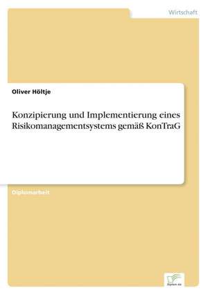 Konzipierung und Implementierung eines Risikomanagementsystems gemäß KonTraG de Oliver Höltje