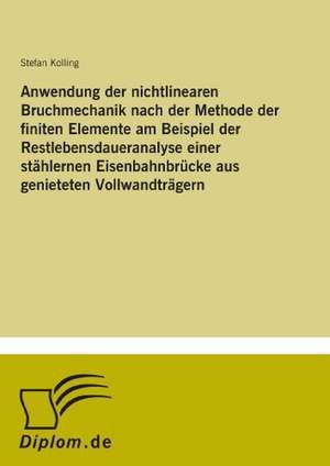 Anwendung der nichtlinearen Bruchmechanik nach der Methode der finiten Elemente am Beispiel der Restlebensdaueranalyse einer stählernen Eisenbahnbrücke aus genieteten Vollwandträgern de Stefan Kolling