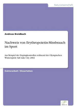 Nachweis von Erythropoietin-Missbrauch im Sport de Andreas Breidbach