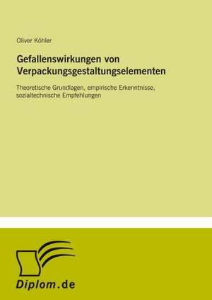 Gefallenswirkungen von Verpackungsgestaltungselementen de Oliver Köhler