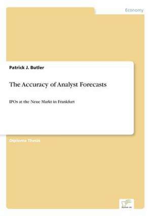 The Accuracy of Analyst Forecasts de Patrick J. Butler