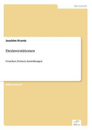 Desinvestitionen de Joachim Krantz