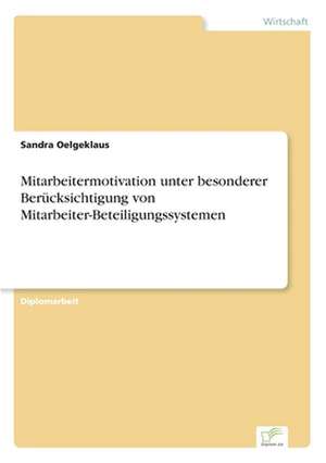 Mitarbeitermotivation Unter Besonderer Berucksichtigung Von Mitarbeiter-Beteiligungssystemen: Messung Des E-Business-Erfolges de Sandra Oelgeklaus