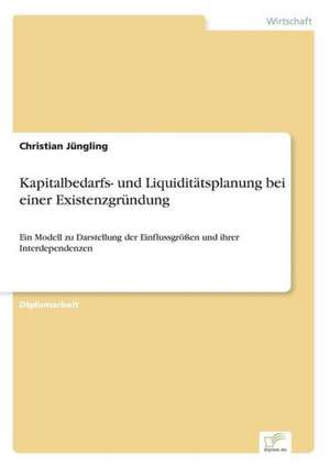 Kapitalbedarfs- und Liquiditätsplanung bei einer Existenzgründung de Christian Jüngling