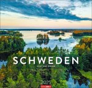 Schweden Kalender 2025 - Licht und Wasser de Torbjörn Skogedal