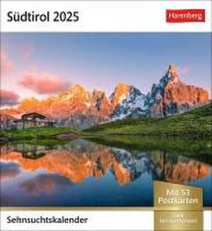 Südtirol Sehnsuchtskalender 2025 - Wochenkalender mit 53 Postkarten de Harenberg