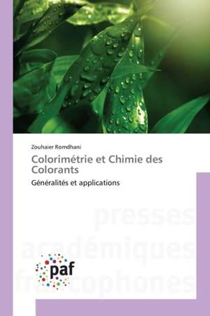 Colorimétrie et Chimie des Colorants de Zouhaier Romdhani