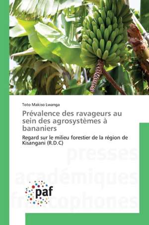 Prévalence des ravageurs au sein des agrosystèmes à bananiers de Toto Makiso Lwanga