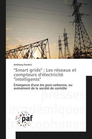 "Smart grids" : Les réseaux et compteurs d'électricité "intelligents" de Anthony Ferretti