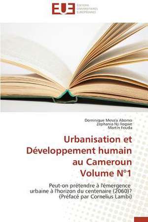 Urbanisation Et Developpement Humain Au Cameroun Volume N 1: Ventilation Naturelle de Dominique Meva'a Abomo