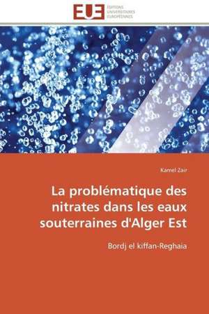 La Problematique Des Nitrates Dans Les Eaux Souterraines D'Alger Est: France Et Russie de Kamel Zair