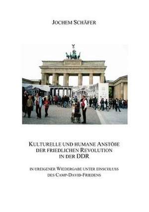 Kulturelle und humane Anstöße der friedlichen Revolution in der DDR de Jochem Schäfer