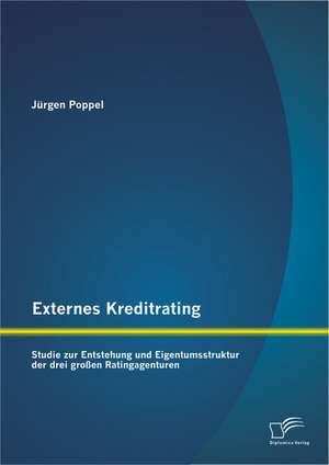 Externes Kreditrating: Studie Zur Entstehung Und Eigentumsstruktur Der Drei Grossen Ratingagenturen de Jürgen Poppel