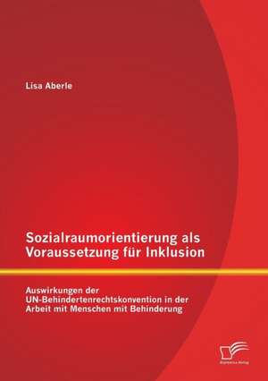 Sozialraumorientierung ALS Voraussetzung Fur Inklusion: Auswirkungen Der Un-Behindertenrechtskonvention in Der Arbeit Mit Menschen Mit Behinderung de Lisa Aberle