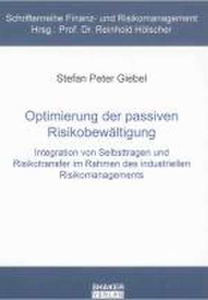 Optimierung der passiven Risikobewältigung de Stefan Peter Giebel