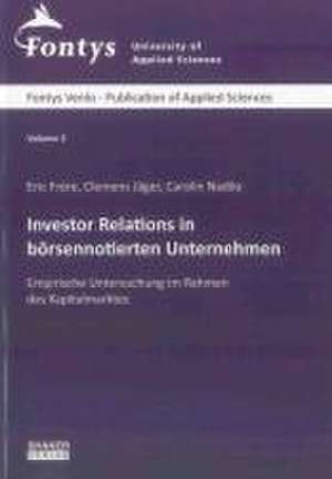 Investor Relations in börsennotierten Unternehmen de Eric Frère