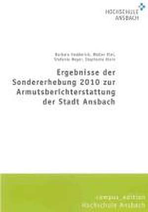 Ergebnisse 2010 zur Armutsberichterstattung der Stadt Ansbach de Barbara Hedderich