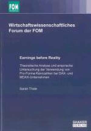 Earnings before Reality de Sarah Thale