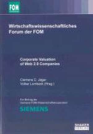 Corporate Valuation of Web 2.0 Companies de Clemens C. Jäger