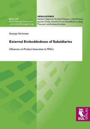 External Embeddedness of Subsidiaries de Swantje Hartmann