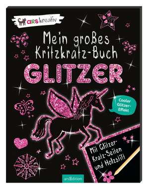 Mein großes Kritzkratz-Buch Glitzer de Elizabeth Golding