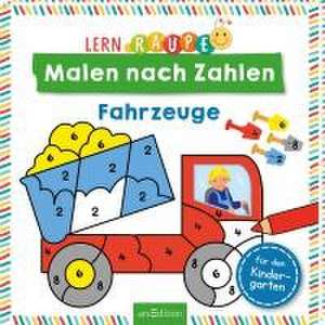 Lernraupe - Malen nach Zahlen - Fahrzeuge de Corina Beurenmeister