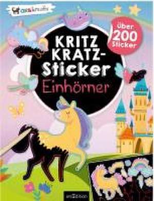 Kritzkratz-Sticker - Einhörner